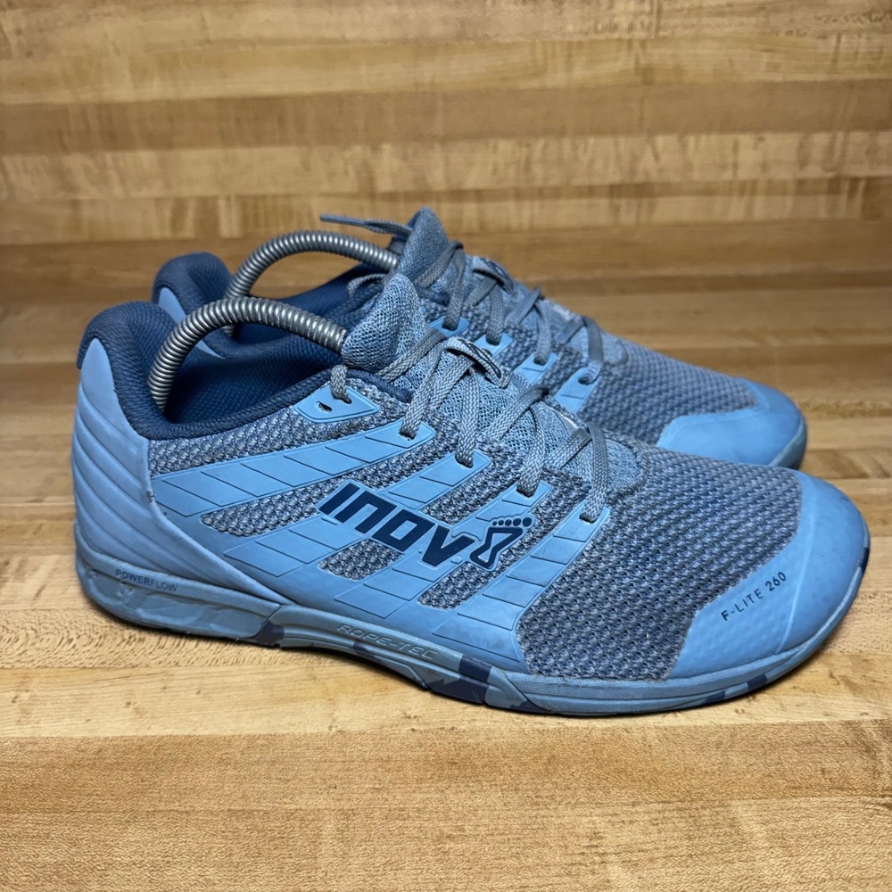 Inov8 F-Lite 260 V2 Blue Training Shoes Mens 10.5 Cross Training Gym Sneakers
